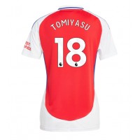 Camiseta Arsenal Takehiro Tomiyasu #18 Primera Equipación Replica 2024-25 para mujer mangas cortas